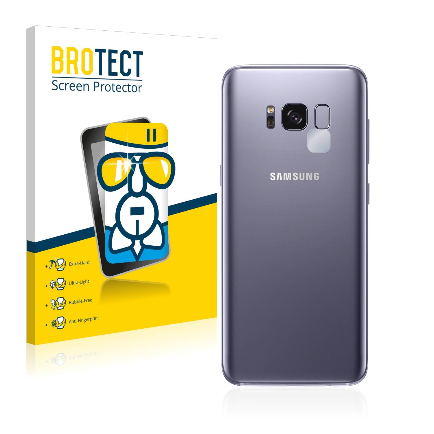 BROTECT AirGlass Glas Panzer-Folie für Samsung Galaxy S8 (NUR Kameraschutz) - Schutzglas