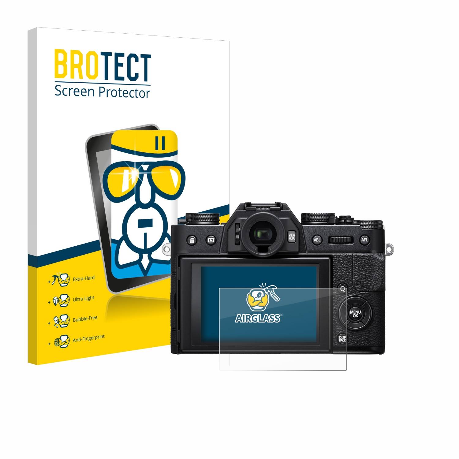 BROTECT AirGlass Glas Panzer-Folie für Fujifilm X-T20 - Schutzglas