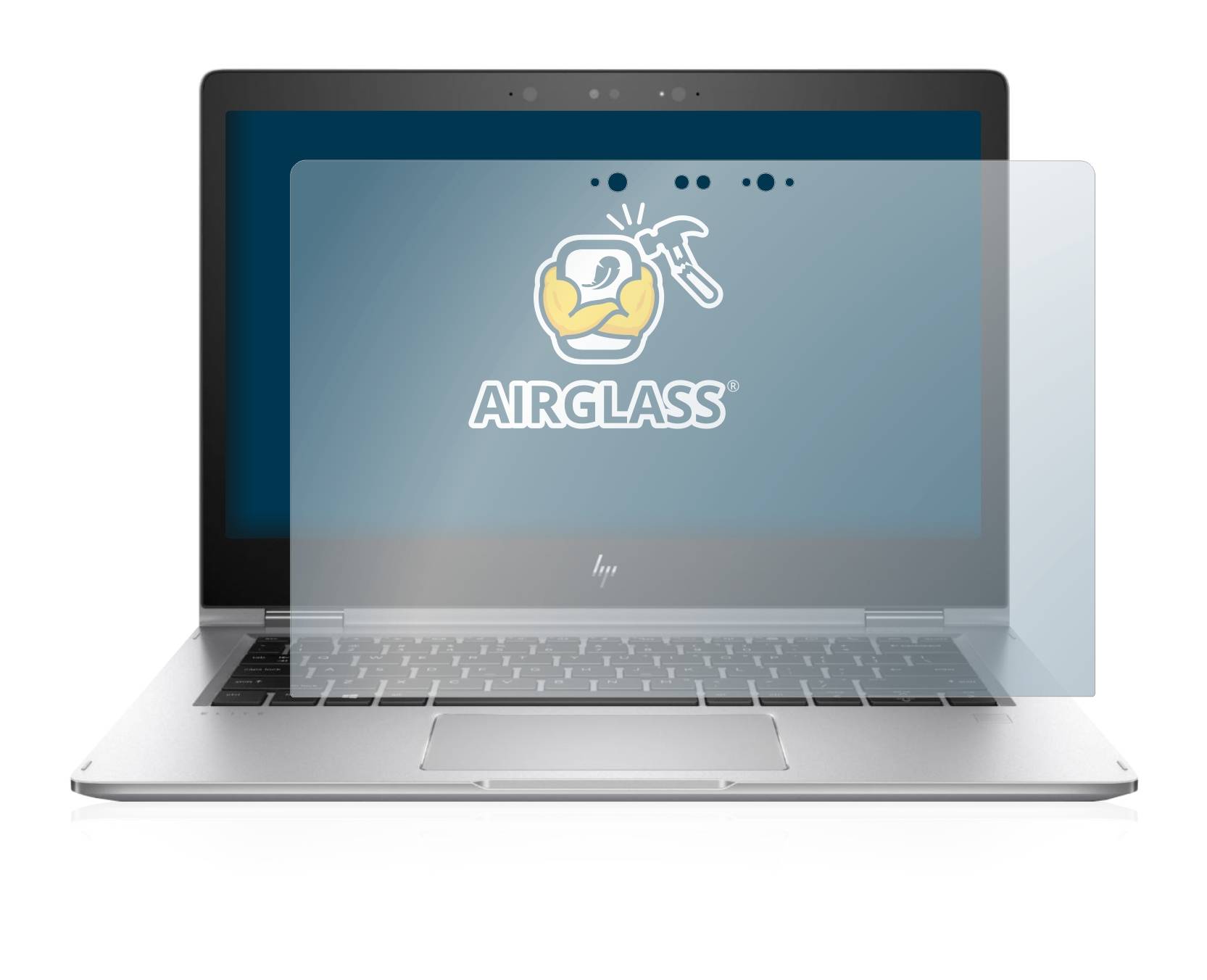 BROTECT AirGlass Glas Panzer-Folie für HP EliteBook x360 1030 G2 - Schutzglas