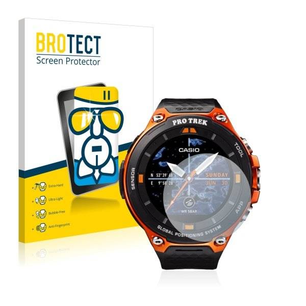 Panzerglasfolie Klar für Casio WSD-F20