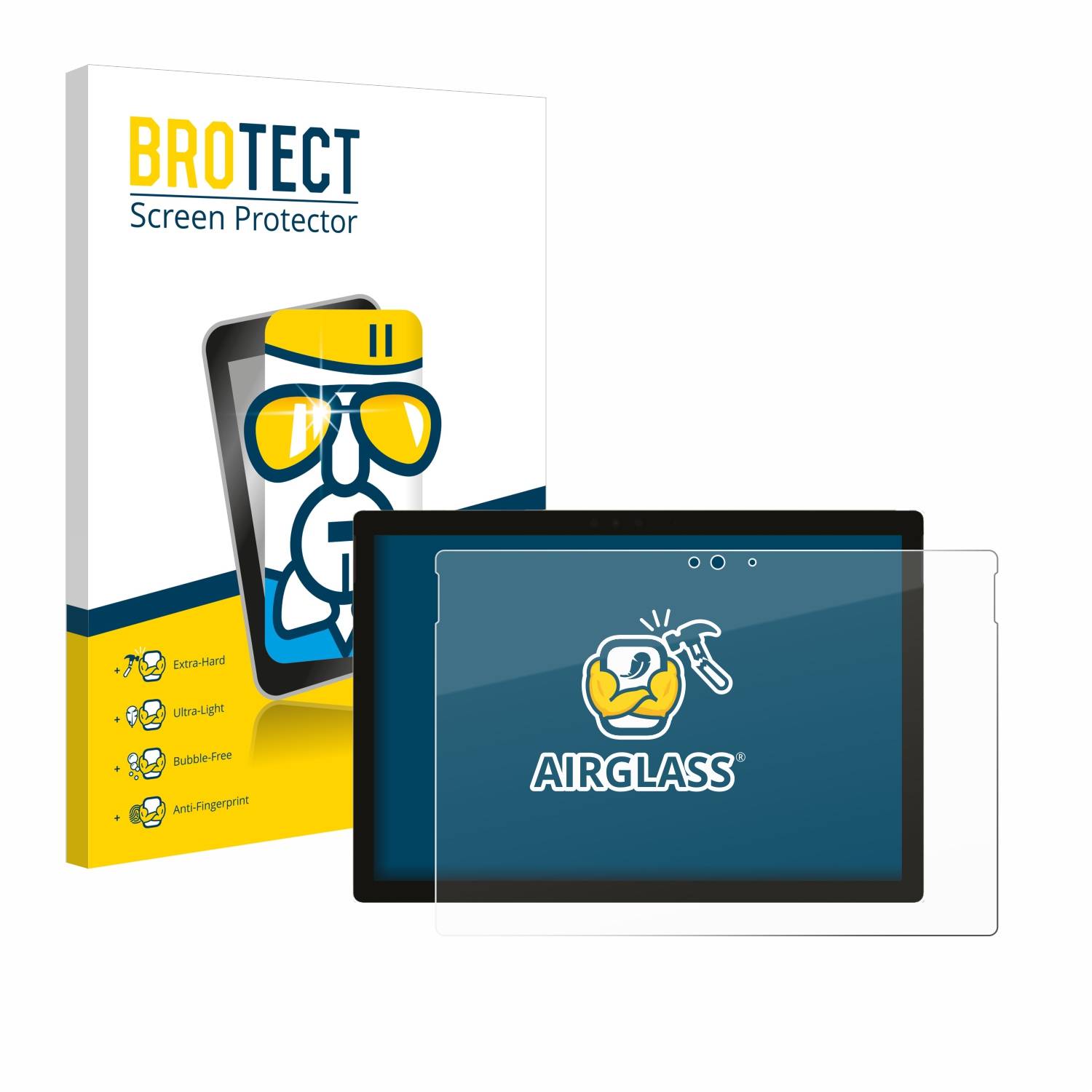 BROTECT AirGlass Glas Panzer-Folie für Microsoft Surface Pro 5 2017 - Schutzglas