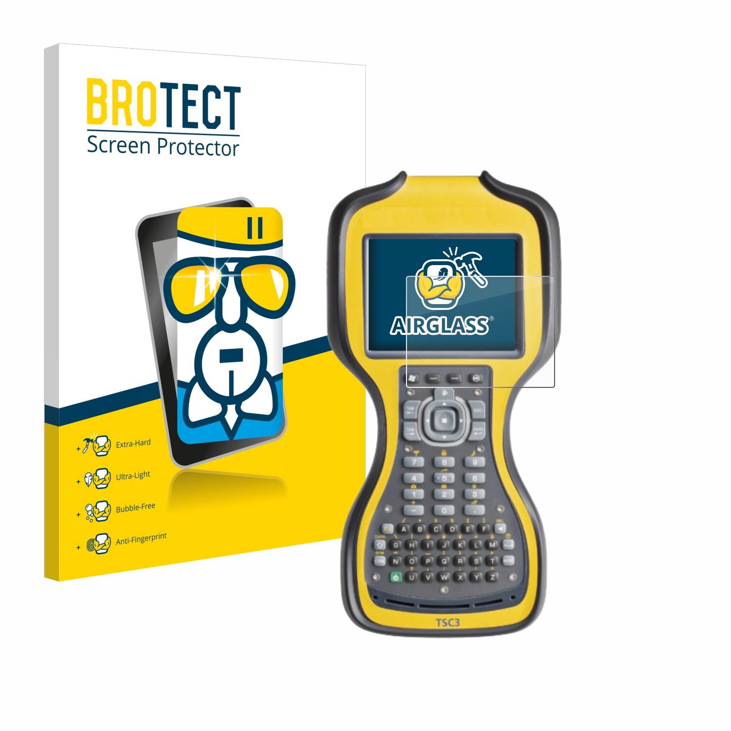 BROTECT AirGlass Glas Panzer-Folie für Trimble TSC3 - Schutzglas
