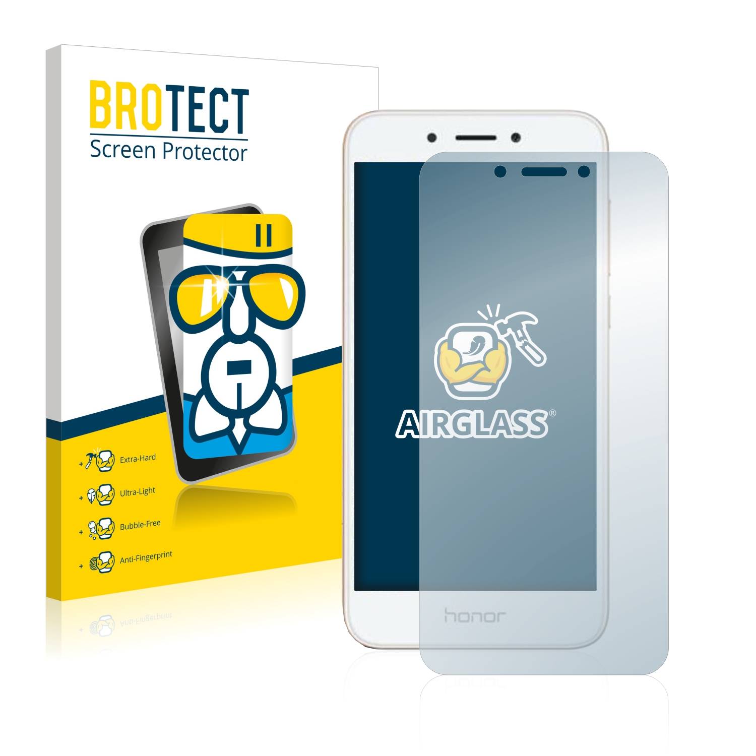 BROTECT AirGlass Glas Panzer-Folie für Honor 6A - Schutzglas