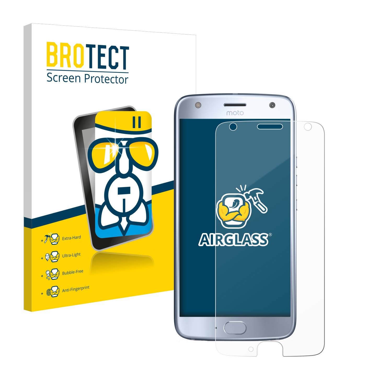 BROTECT AirGlass Glas Panzer-Folie für Motorola Moto X4 - Schutzglas