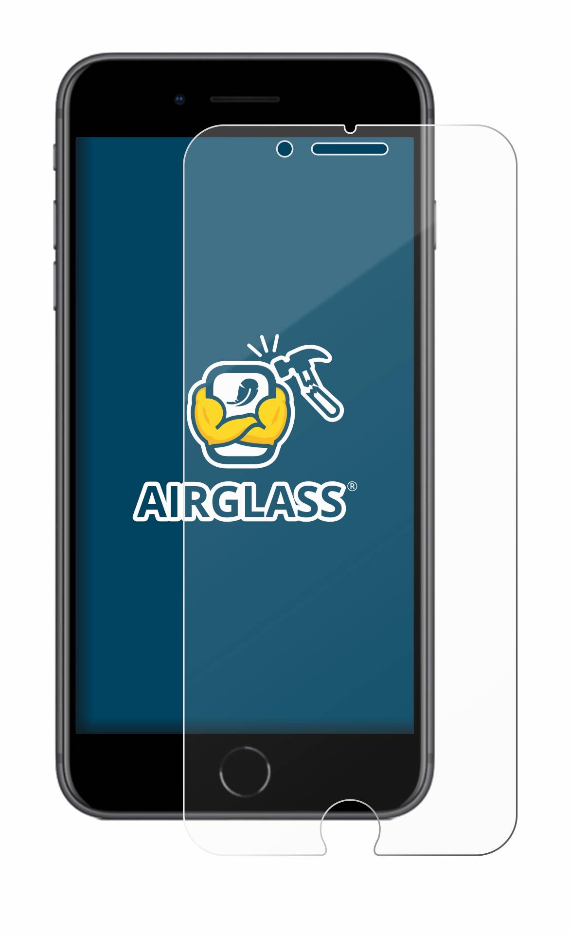 BROTECT AirGlass Glas Panzer-Folie für Apple iPhone 8 Plus - Schutzglas