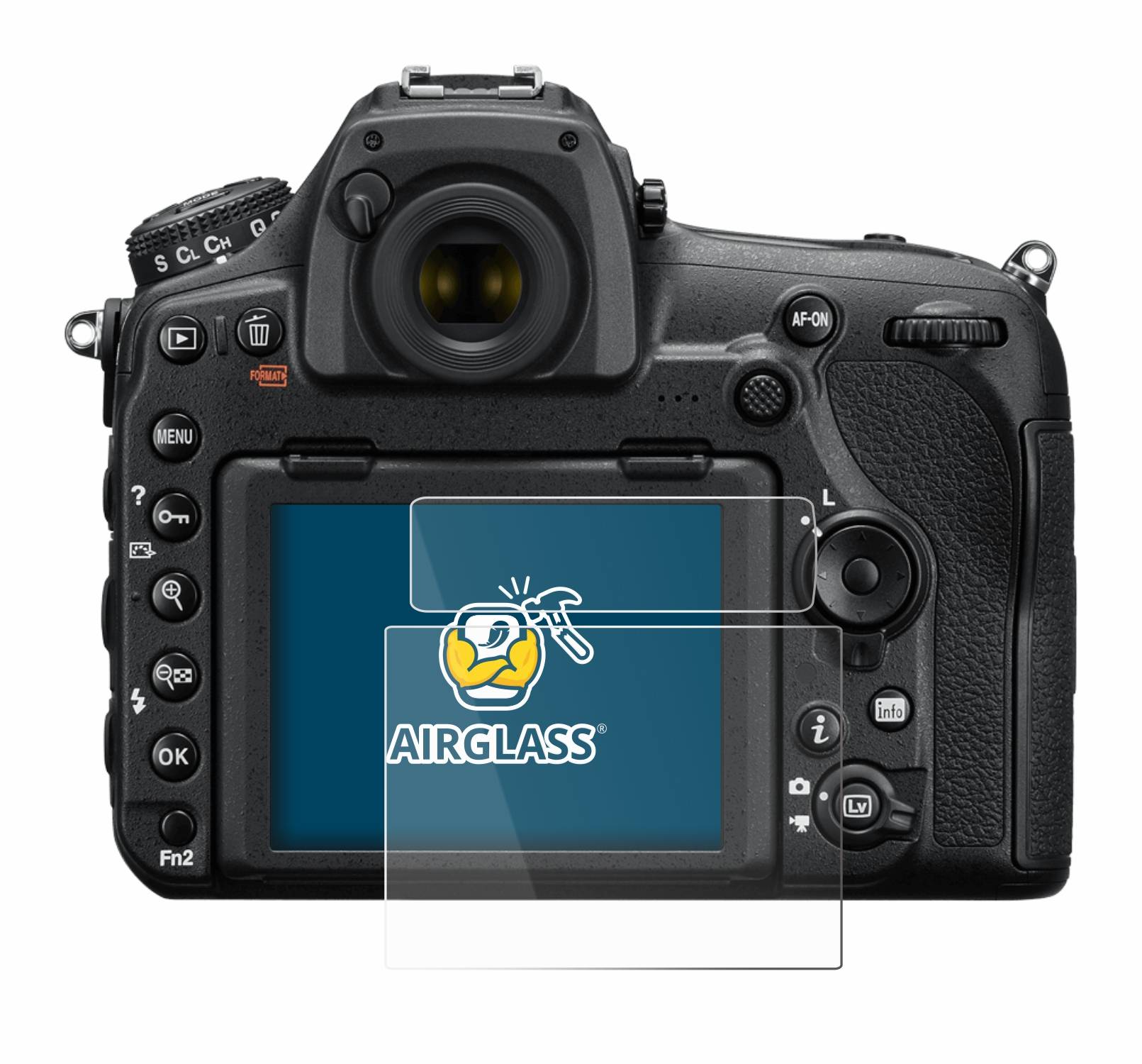 BROTECT AirGlass Glas Panzer-Folie für Nikon D850 - Schutzglas
