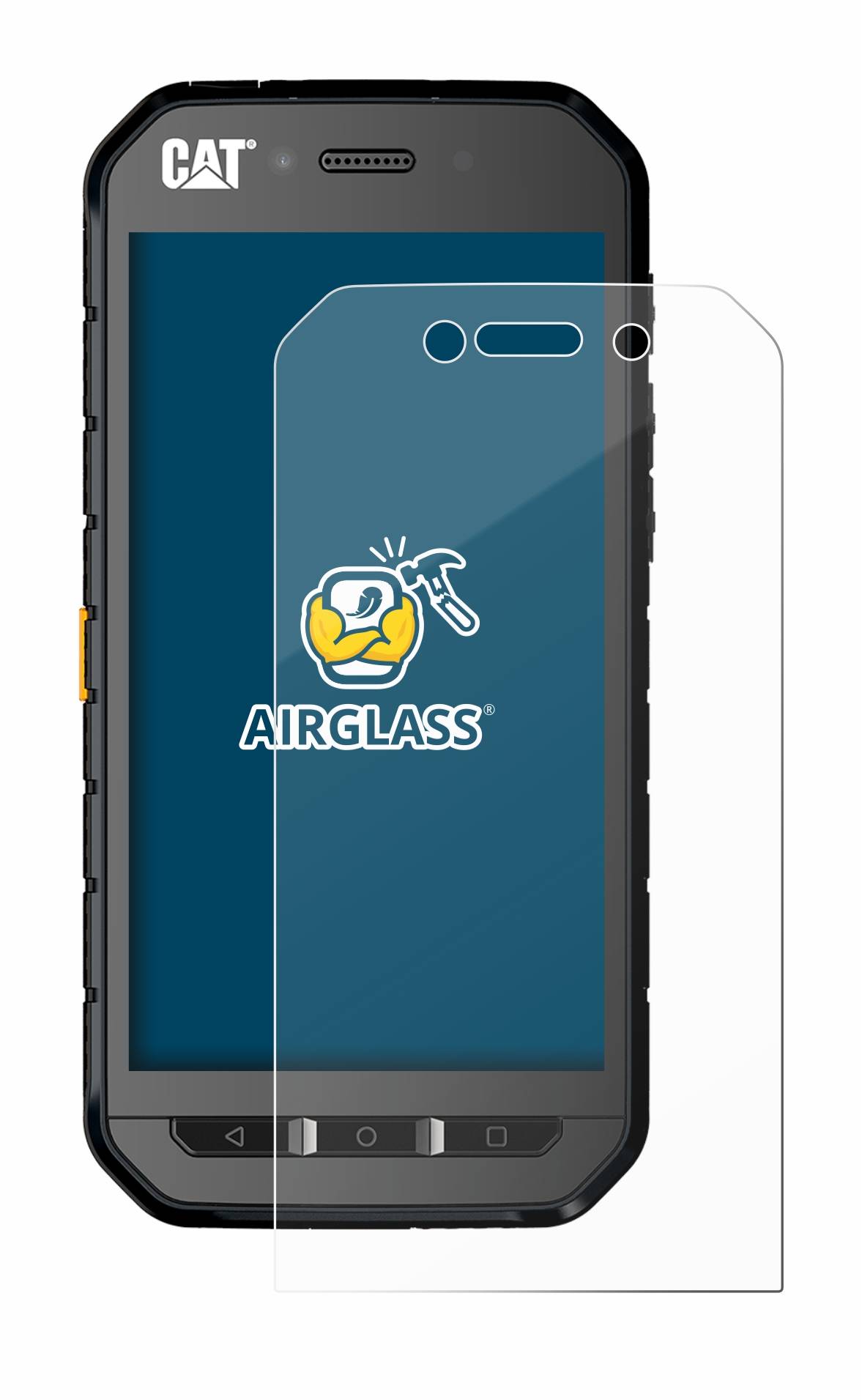 BROTECT AirGlass Glas Panzer-Folie für Caterpillar Cat S41 - Schutzglas