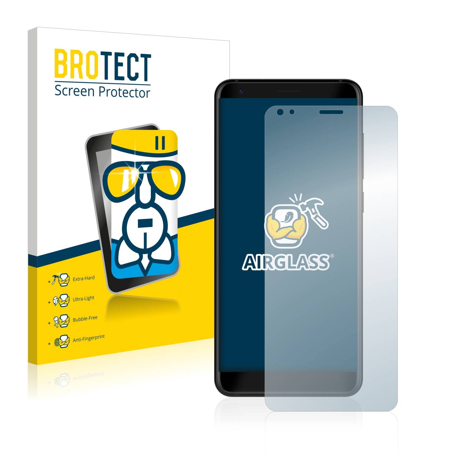 BROTECT AirGlass Glas Panzer-Folie für ZTE Blade V9 - Schutzglas