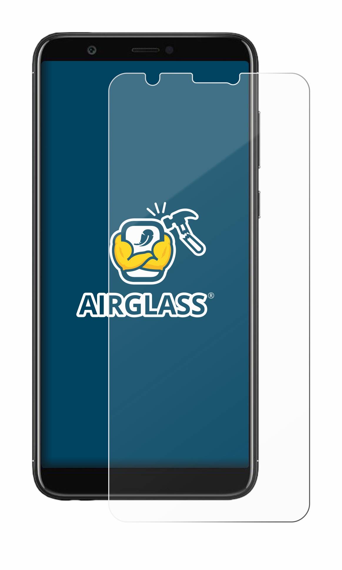 BROTECT AirGlass Glas Panzer-Folie für Huawei P smart 2018 - Schutzglas