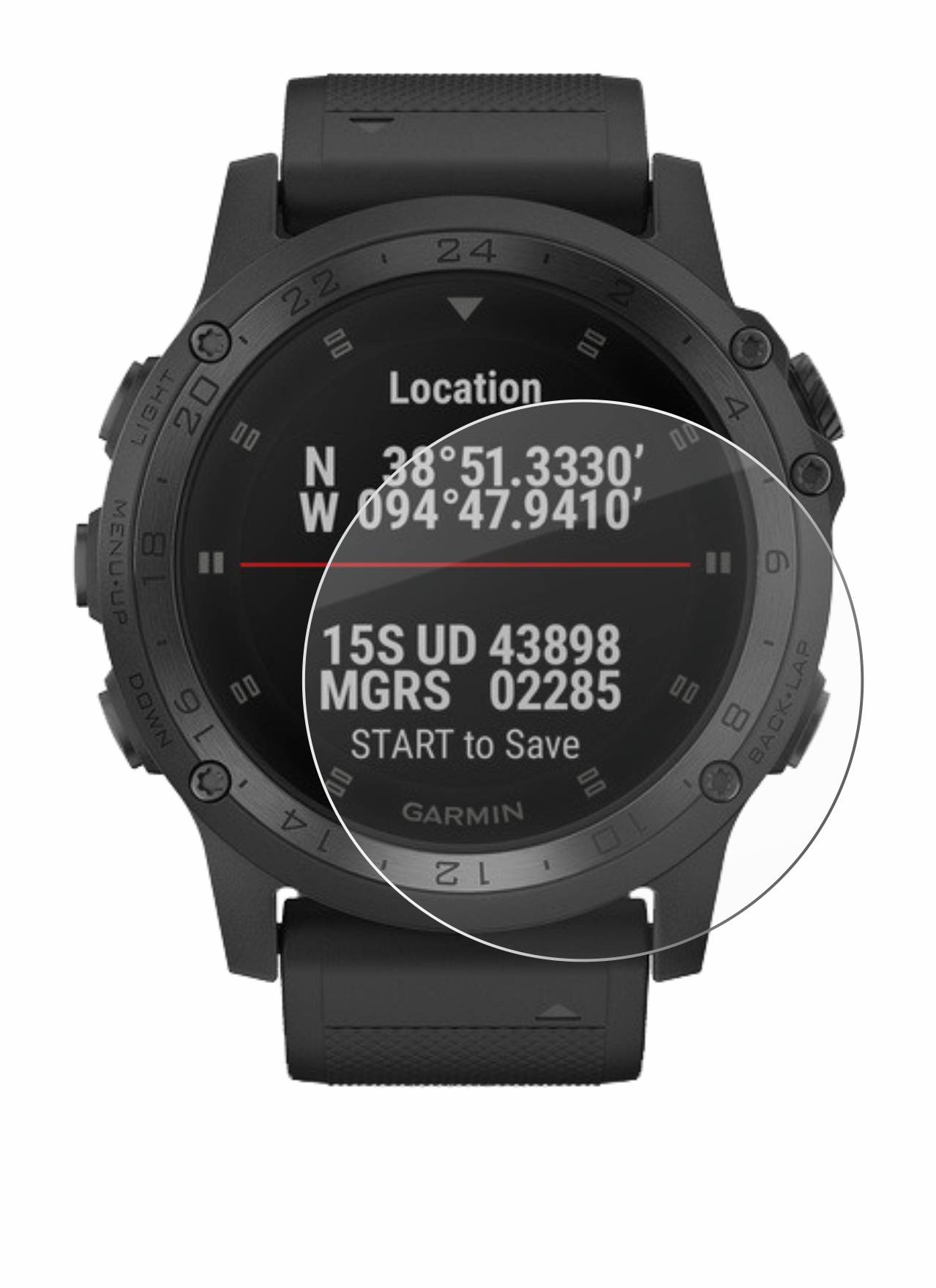 BROTECT AirGlass Glas Panzer-Folie für Garmin Tactix Charlie - Schutzglas