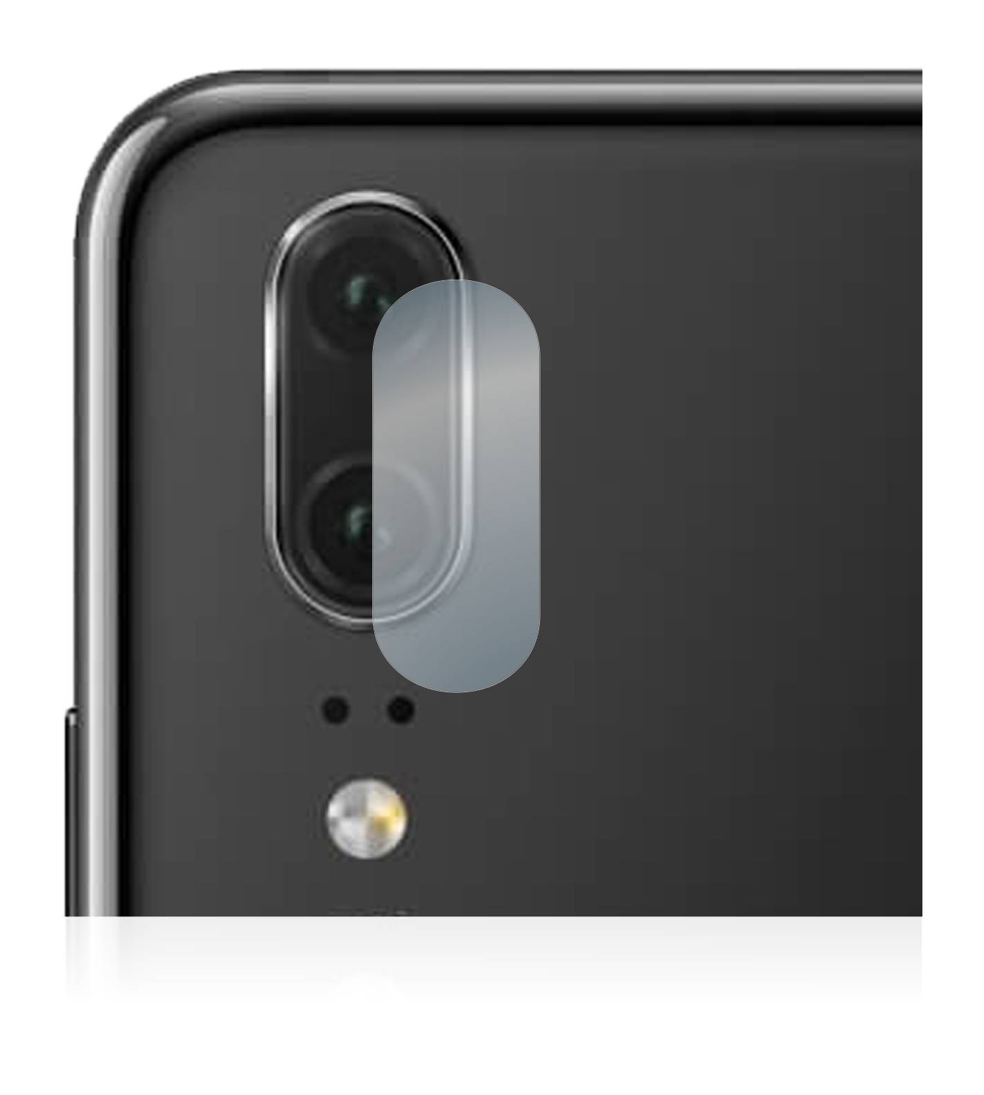 BROTECT AirGlass Glas Panzer-Folie für Huawei P20 (NUR Kameraschutz) - Schutzglas