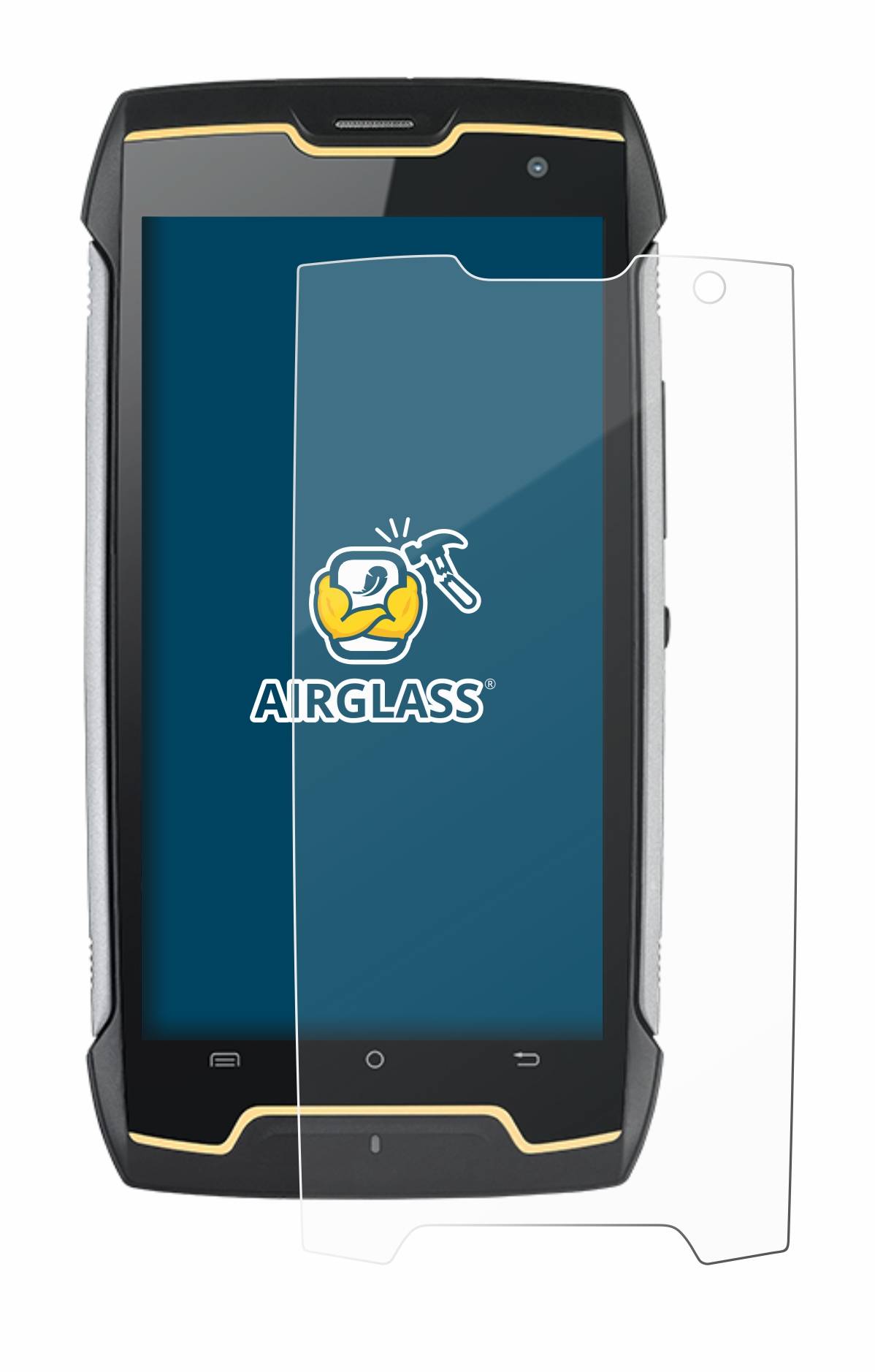 BROTECT AirGlass Glas Panzer-Folie für Cubot King Kong - Schutzglas