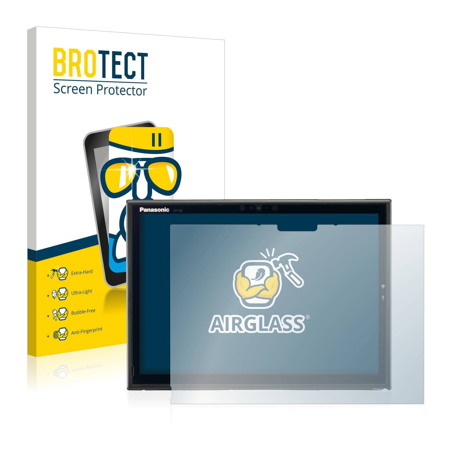 BROTECT AirGlass Glas Panzer-Folie für Panasonic Toughbook CF-XZ6 - Schutzglas