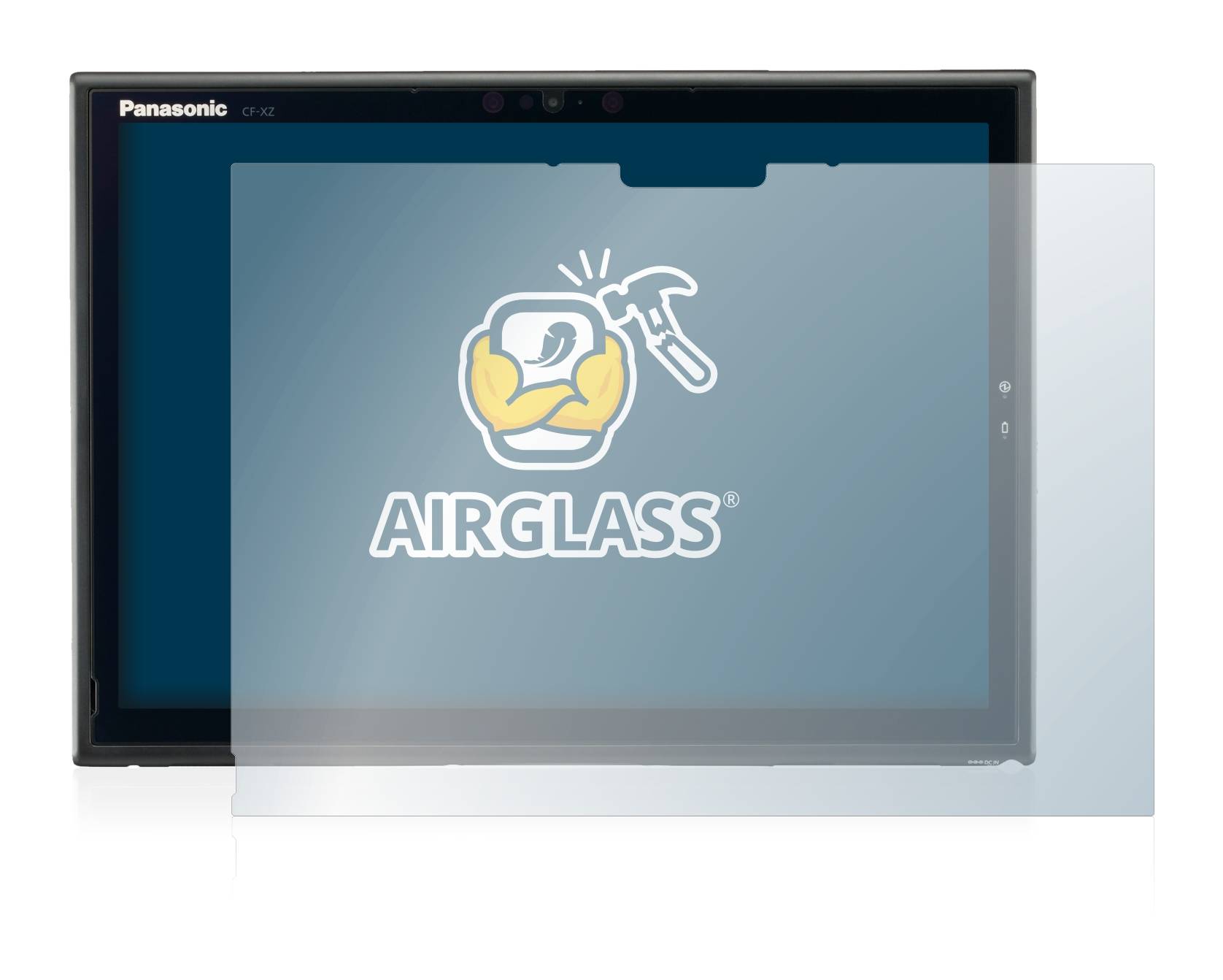 BROTECT AirGlass Glas Panzer-Folie für Panasonic Toughbook CF-XZ6 - Schutzglas