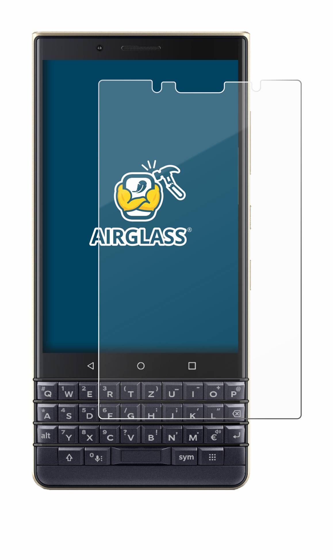 BROTECT AirGlass Glas Panzer-Folie für BlackBerry Key2 LE - Schutzglas