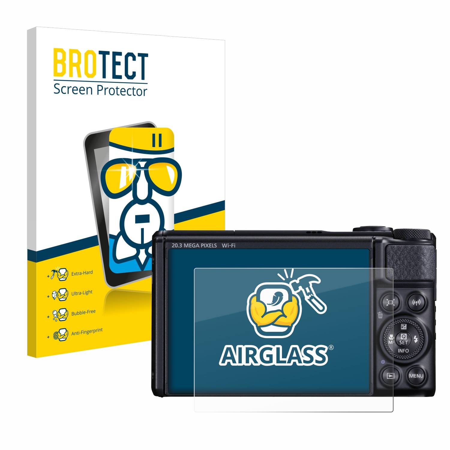 BROTECT AirGlass Glas Panzer-Folie für Canon PowerShot SX740 HS - Schutzglas