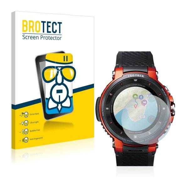 Panzerglasfolie Klar für Casio WSD-F30