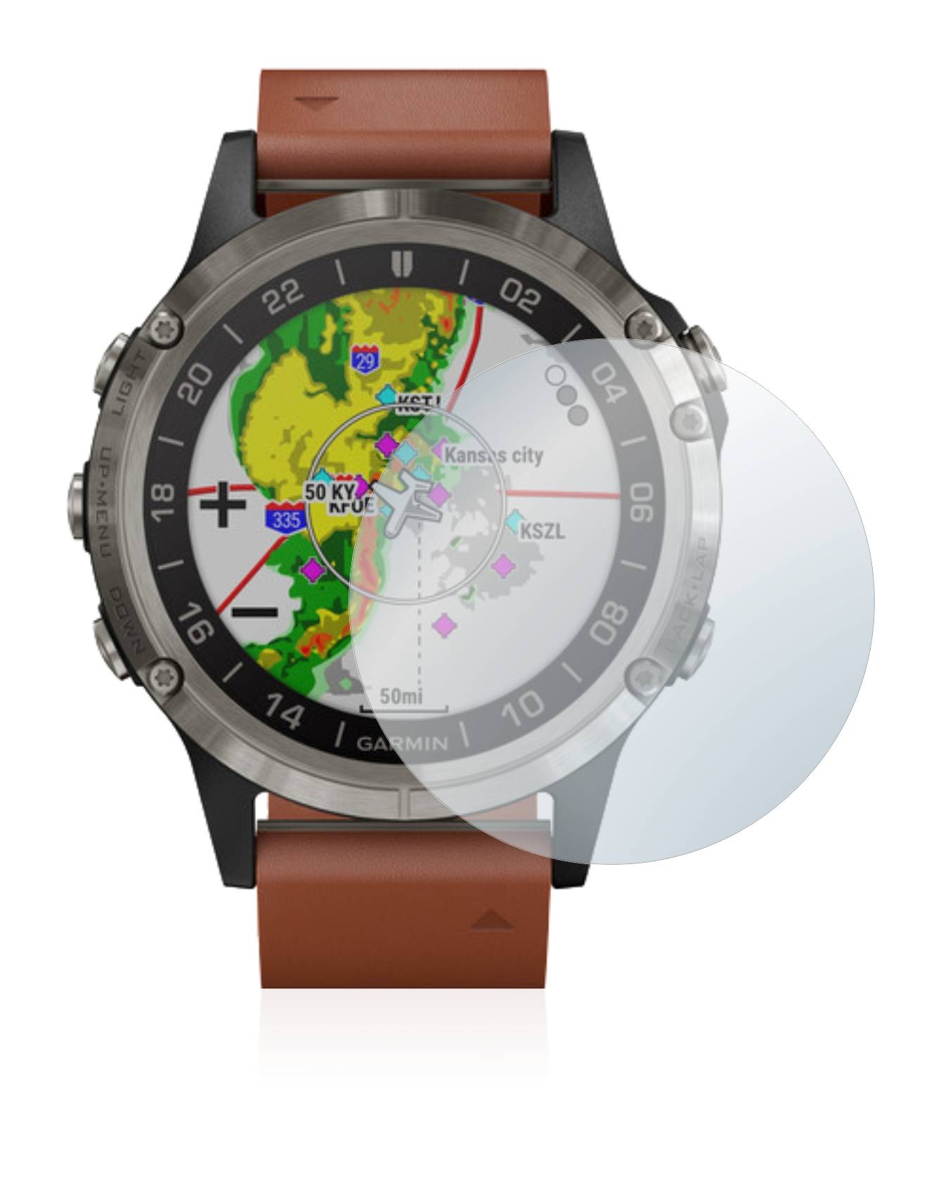 BROTECT AirGlass Glas Panzer-Folie für Garmin D2 Delta - Schutzglas