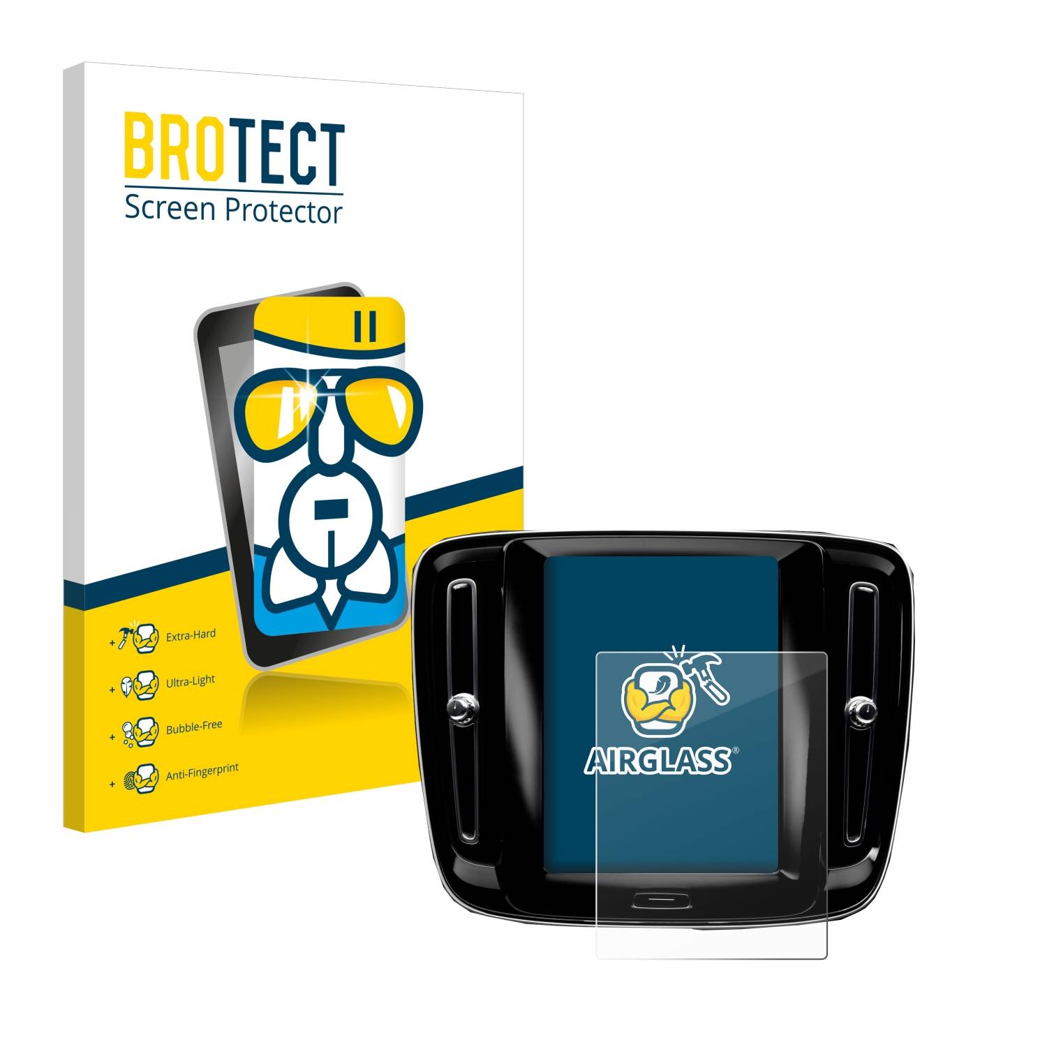 BROTECT AirGlass Glas Panzer-Folie für Volvo XC40 Sensus Connect 8.7 2018-2020 - Schutzglas