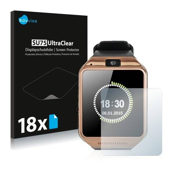 UltraClear Displayschutzfolie für Gearmax Smartwatch DZ09