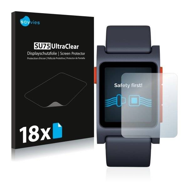 UltraClear Displayschutzfolie für Pebble 2 Black