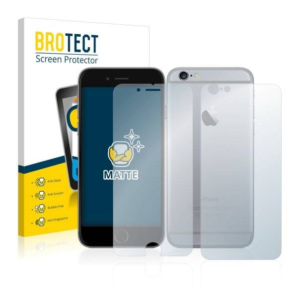 Displayschutzfolie für Apple iPhone 6 (Vorder + Rückseite)