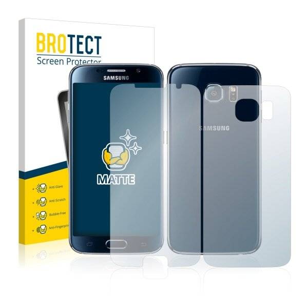 Displayschutzfolie für Samsung Galaxy S6 (Vorder + Rückseite)