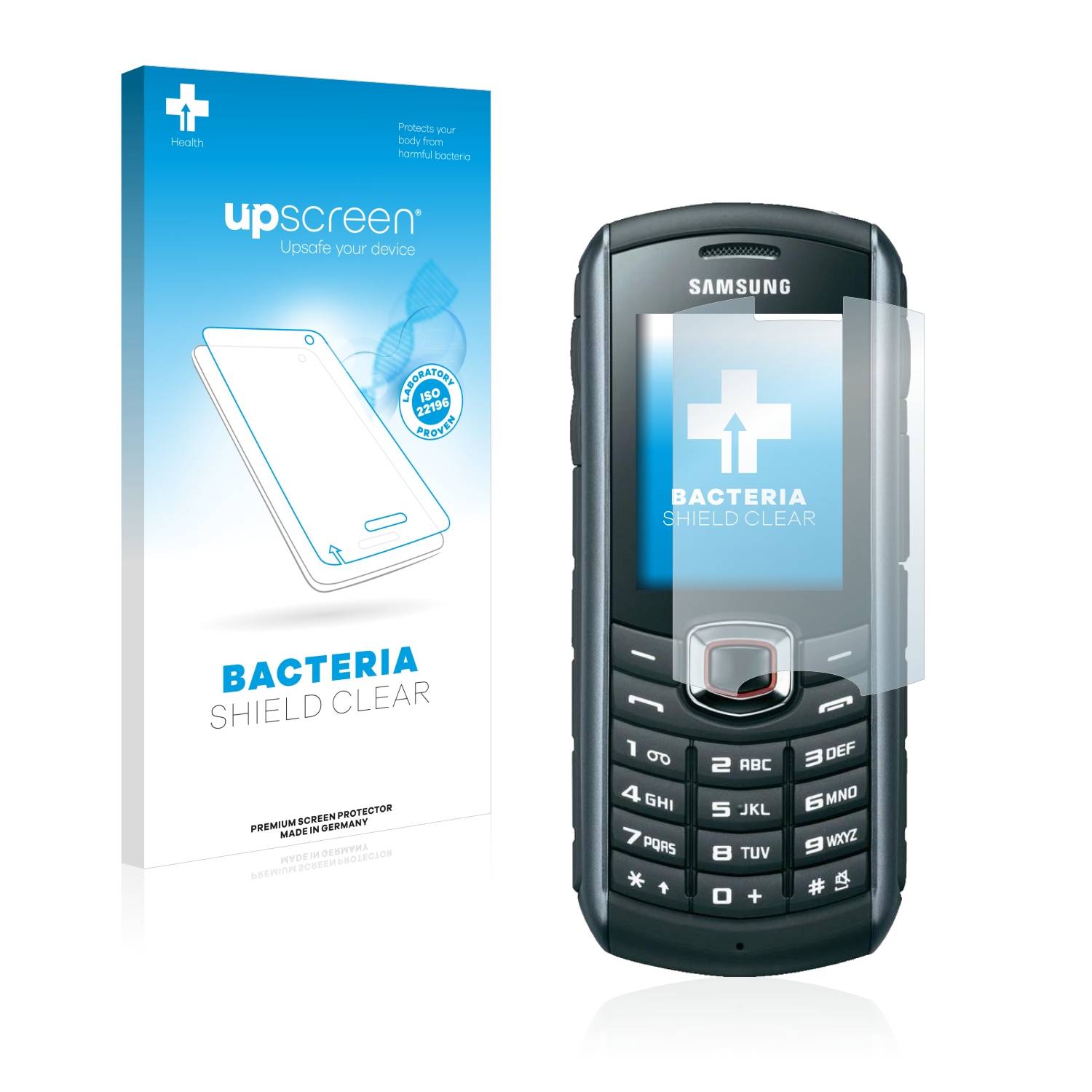 upscreen Bacteria Shield Schutzfolie für Samsung B2710 - Antibakteriell