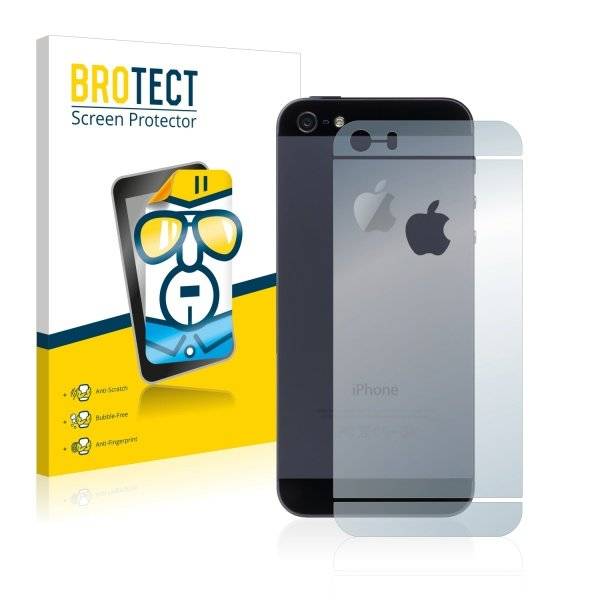 Displayschutzfolie für Apple iPhone SE Rückseite (gesamte Fläche + LogoCut)