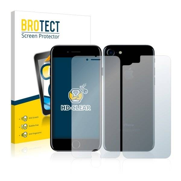 Displayschutzfolie für Apple iPhone 7 (Vorder + Rückseite)