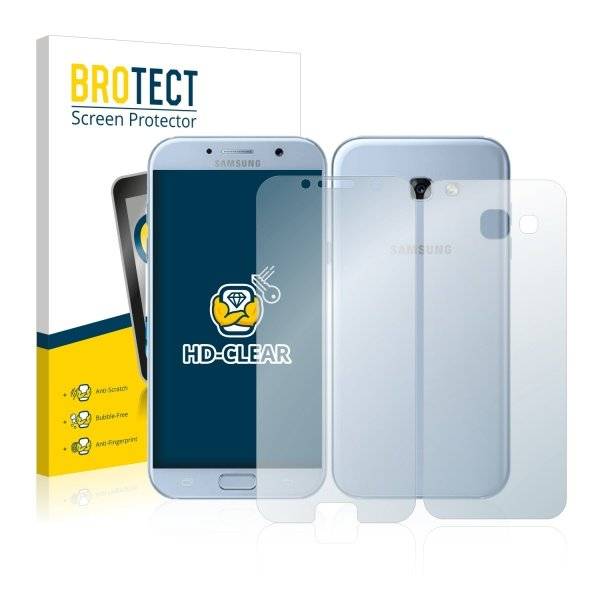 Displayschutzfolie für Samsung Galaxy A5 (Vorder + Rückseite, 2017)