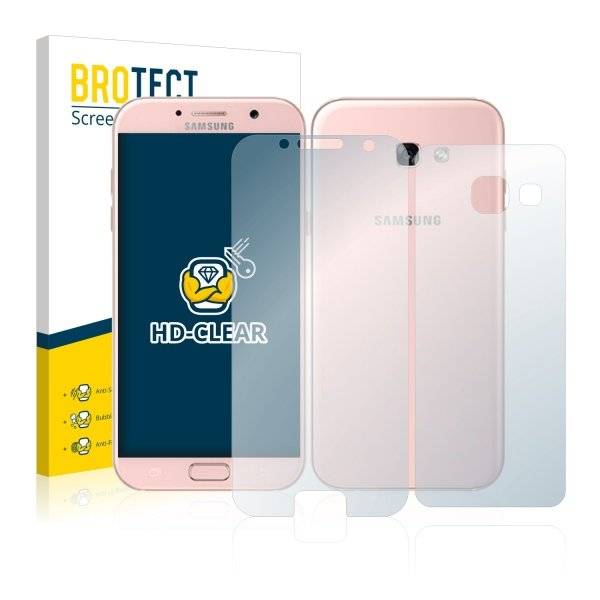Displayschutzfolie für Samsung Galaxy A3 (Vorder + Rückseite, 2017)