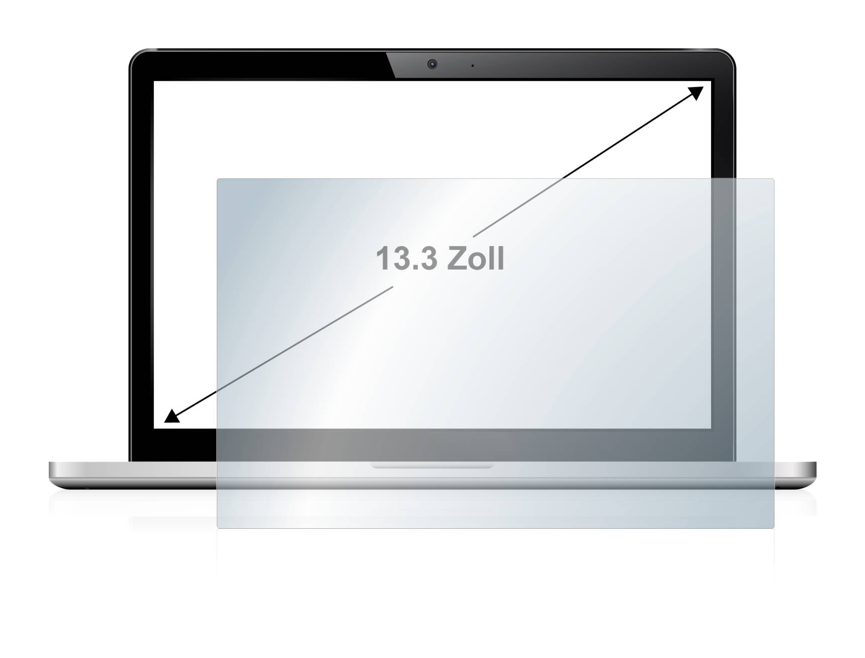 BROTECT Entspiegelungs-Folie für Notebooks mit 13.3 Zoll Displays [294 mm x 165.5 mm, 16:9]