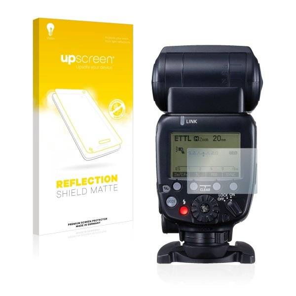 upscreen® Reflection Shield Matte Premium Displayschutzfolie für Canon Speedlite 600EX II-RT