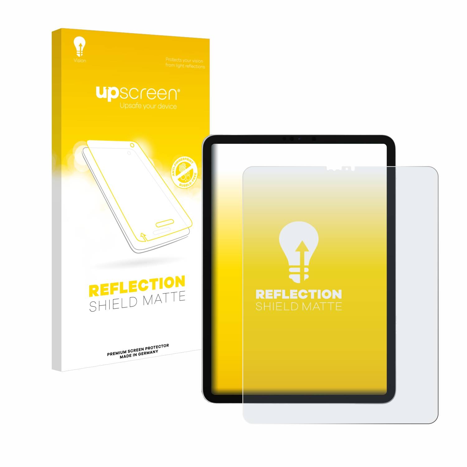 upscreen Reflection Shield Matt Schutzfolie für Apple iPad Pro 12.9 2018 (3. Gen.)