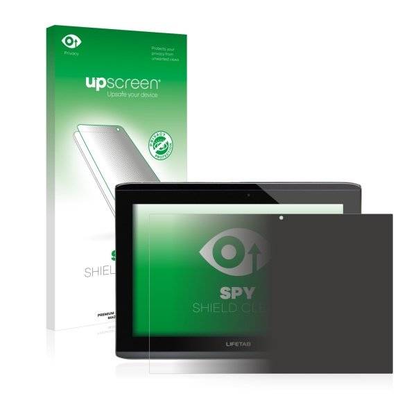 upscreen Spy Shield Clear Premium Blickschutzfolie für Medion Lifetab S9714 (MD99300)