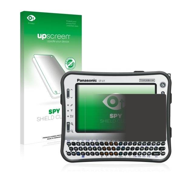 upscreen Spy Shield Clear Premium Blickschutzfolie für Panasonic Toughbook CF-U1