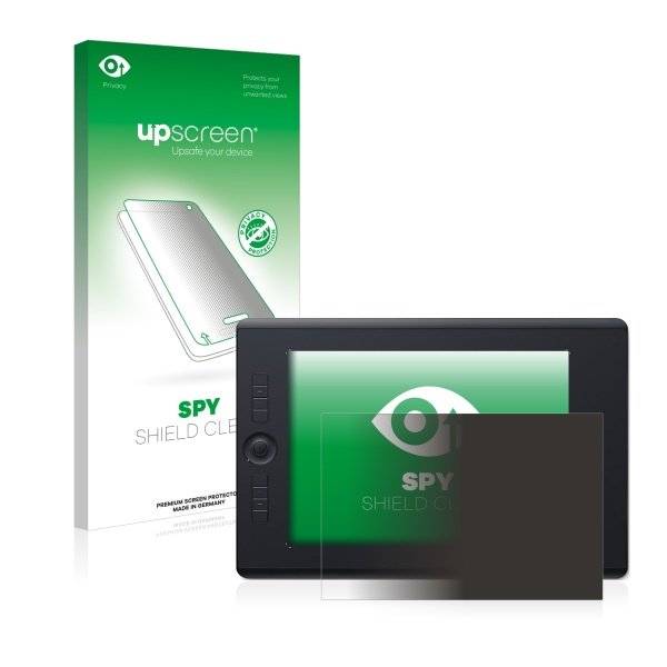 upscreen Spy Shield Clear Premium Blickschutzfolie für Wacom Intuos Pro L