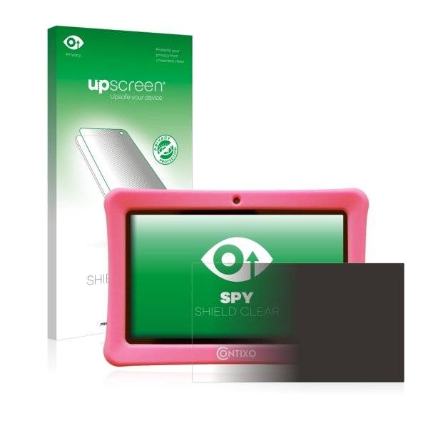 upscreen Spy Shield Clear Premium Blickschutzfolie für Contixo Kids 7 Tablet