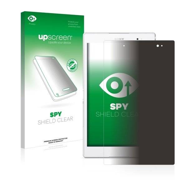 upscreen Spy Shield Clear Premium Blickschutzfolie für Sony Xperia Z3 Tablet Compact SGP621