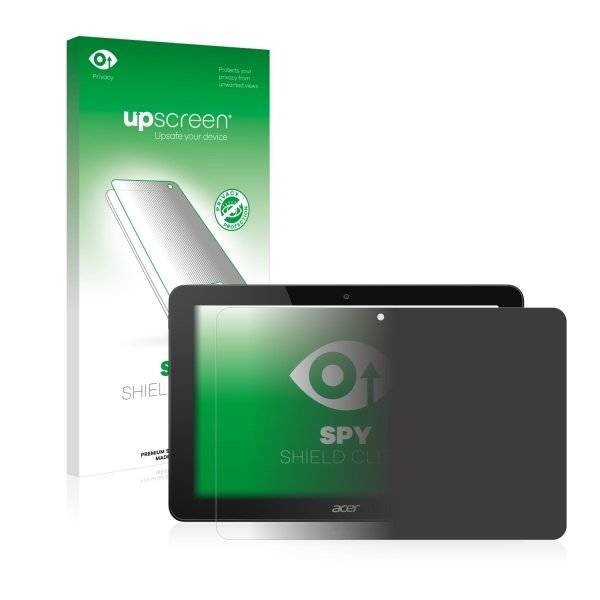 upscreen Spy Shield Clear Premium Blickschutzfolie für Acer Iconia Tab 10 A3-A20