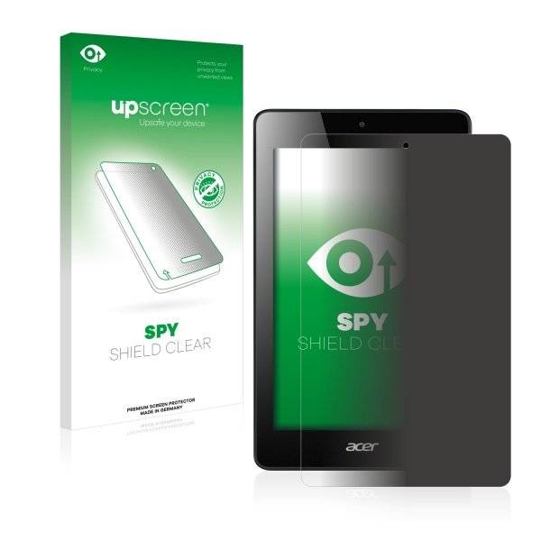 upscreen Spy Shield Clear Premium Blickschutzfolie für Acer Iconia One 7 B1-730HD