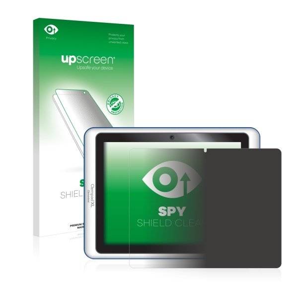 upscreen Spy Shield Clear Premium Blickschutzfolie für Clementoni Clempad XL 6+ 69377.1 (2014)