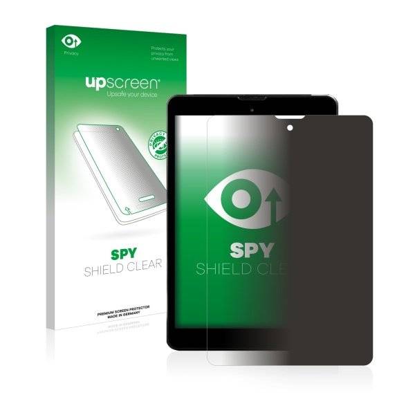 upscreen Spy Shield Clear Premium Blickschutzfolie für Kiano Elegance 8 3G