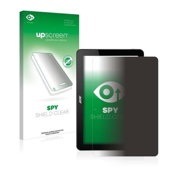 upscreen Spy Shield Clear Premium Blickschutzfolie für Acer Iconia Tab 10 A3-A20FHD-K0CQ