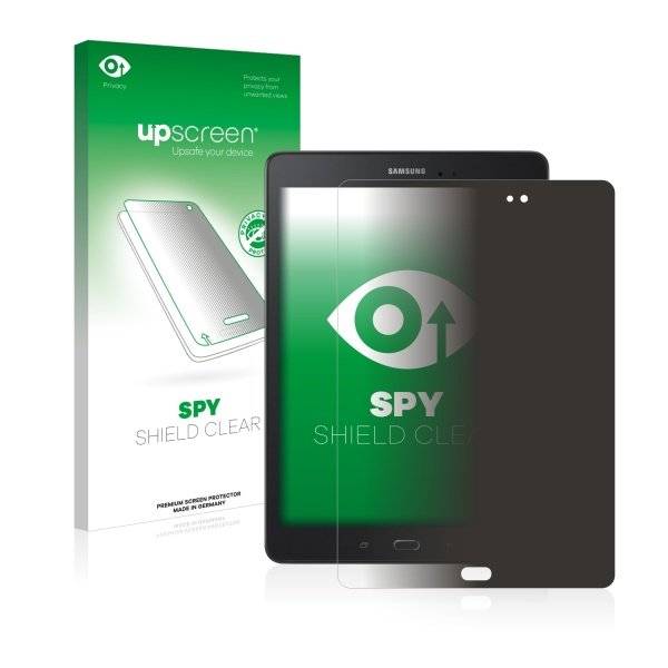 upscreen Spy Shield Clear Premium Blickschutzfolie für Samsung Galaxy Tab A 9.7 SM-T550
