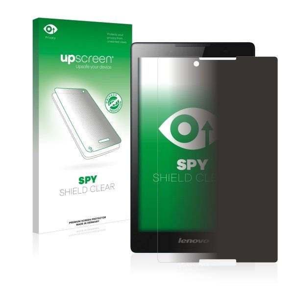 upscreen Spy Shield Clear Premium Blickschutzfolie für Lenovo Tab 2 A8