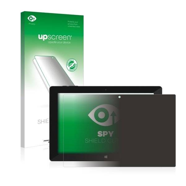 upscreen Spy Shield Clear Premium Blickschutzfolie für TrekStor SurfTab Wintron 10.1 Pure