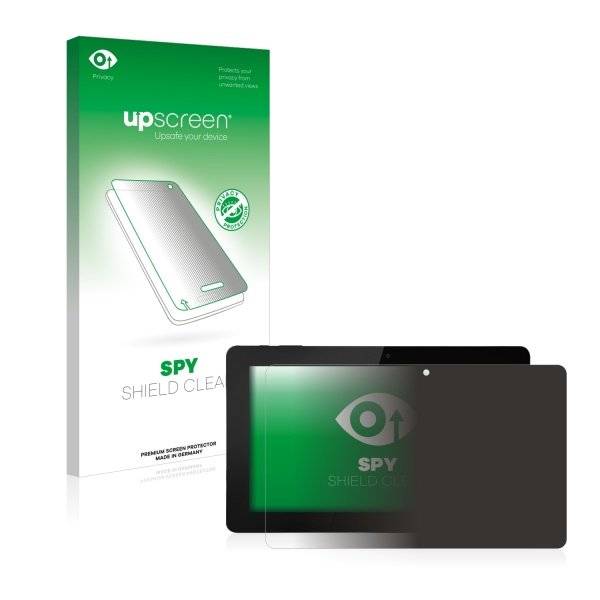 upscreen Spy Shield Clear Premium Blickschutzfolie für GoClever Quantum 1010 Lite