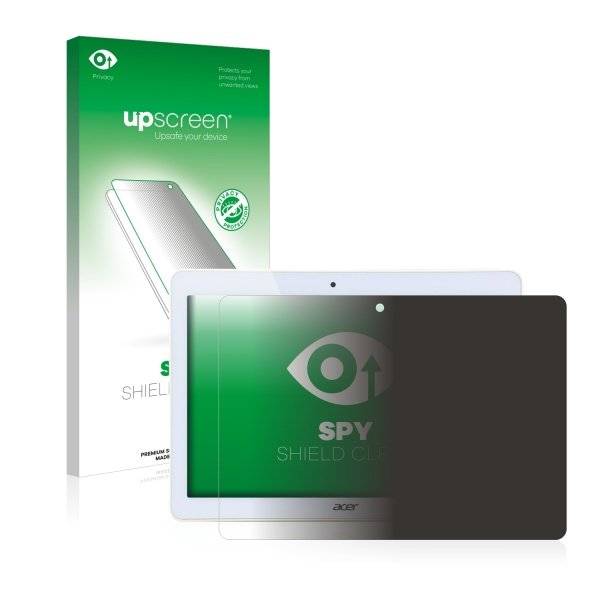 upscreen Spy Shield Clear Premium Blickschutzfolie für Acer Iconia One 10 B3-A10